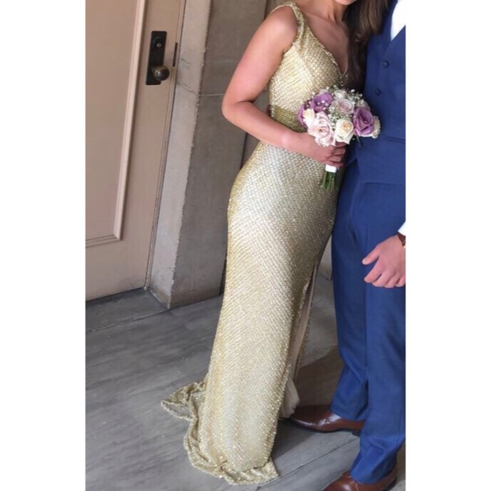 Mcduggal Gold dress